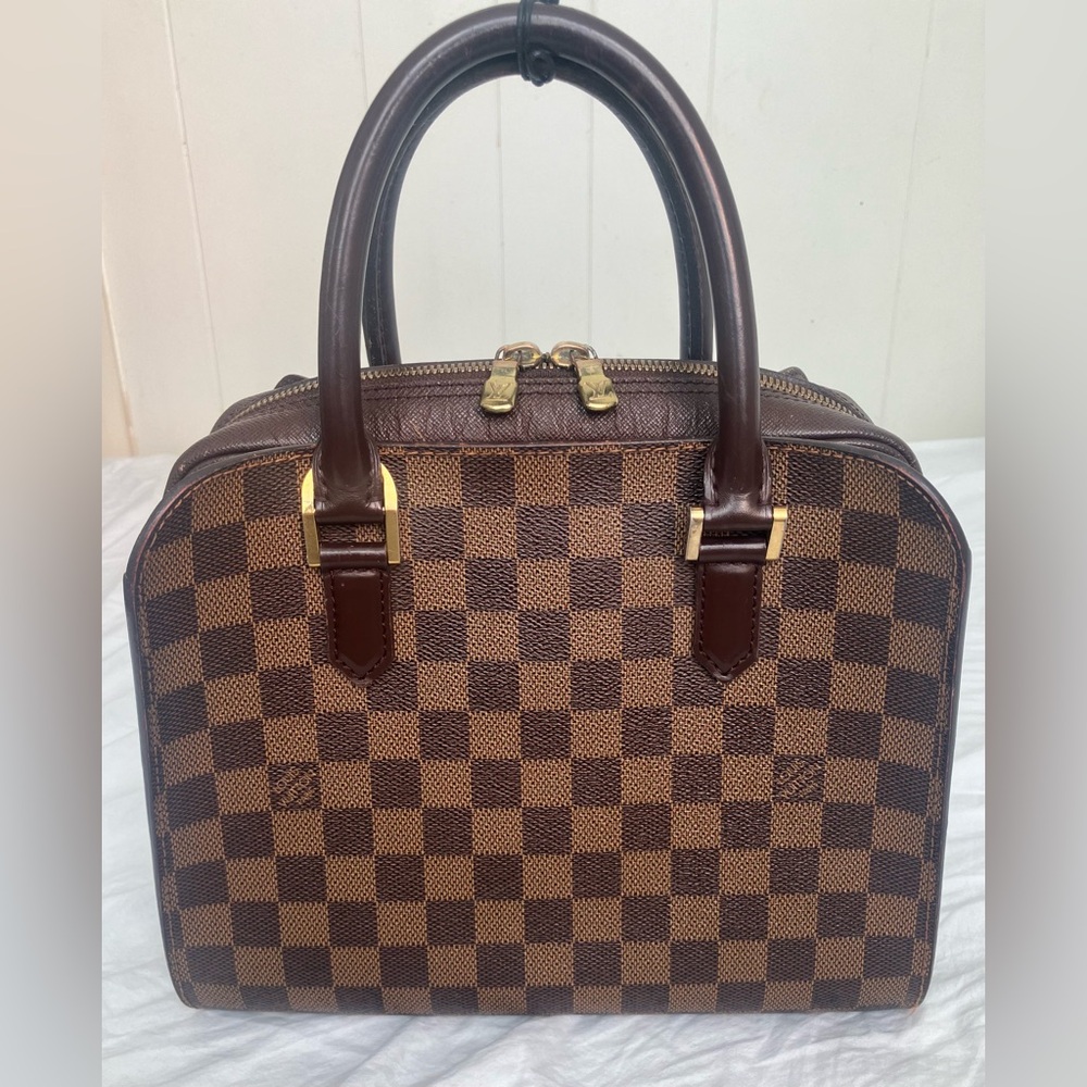 Authentic Louis Vuitton Damier Ebene Triana handbag